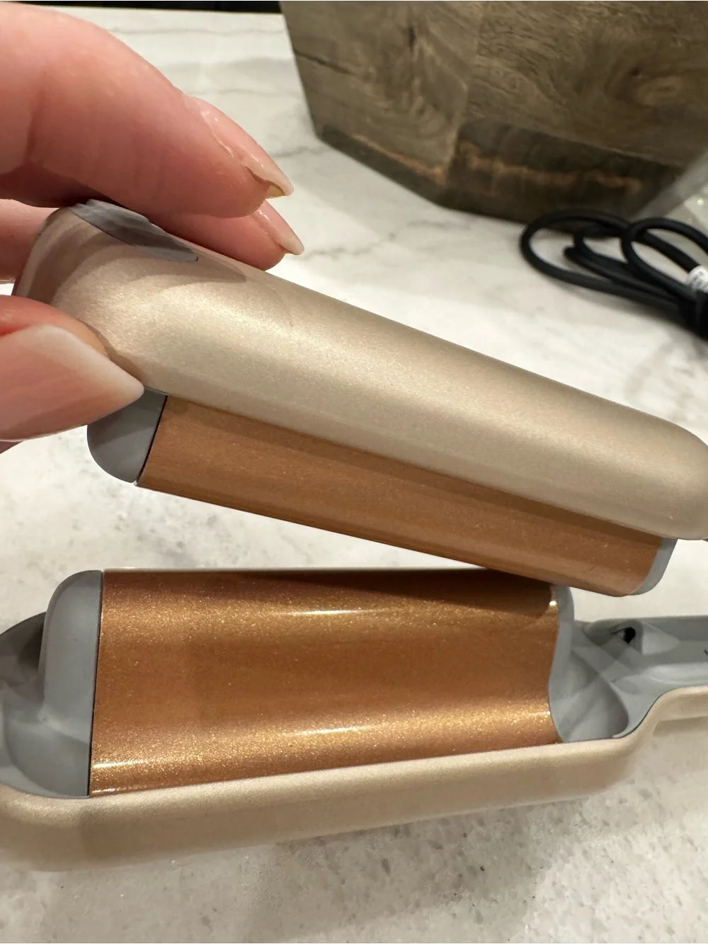 TYMO Rovy Hair Waver - Sleek Gold Metallic Finish